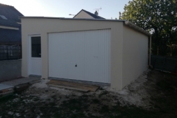 Garage indépendant béton enduit DOIZON par ABRIDIS